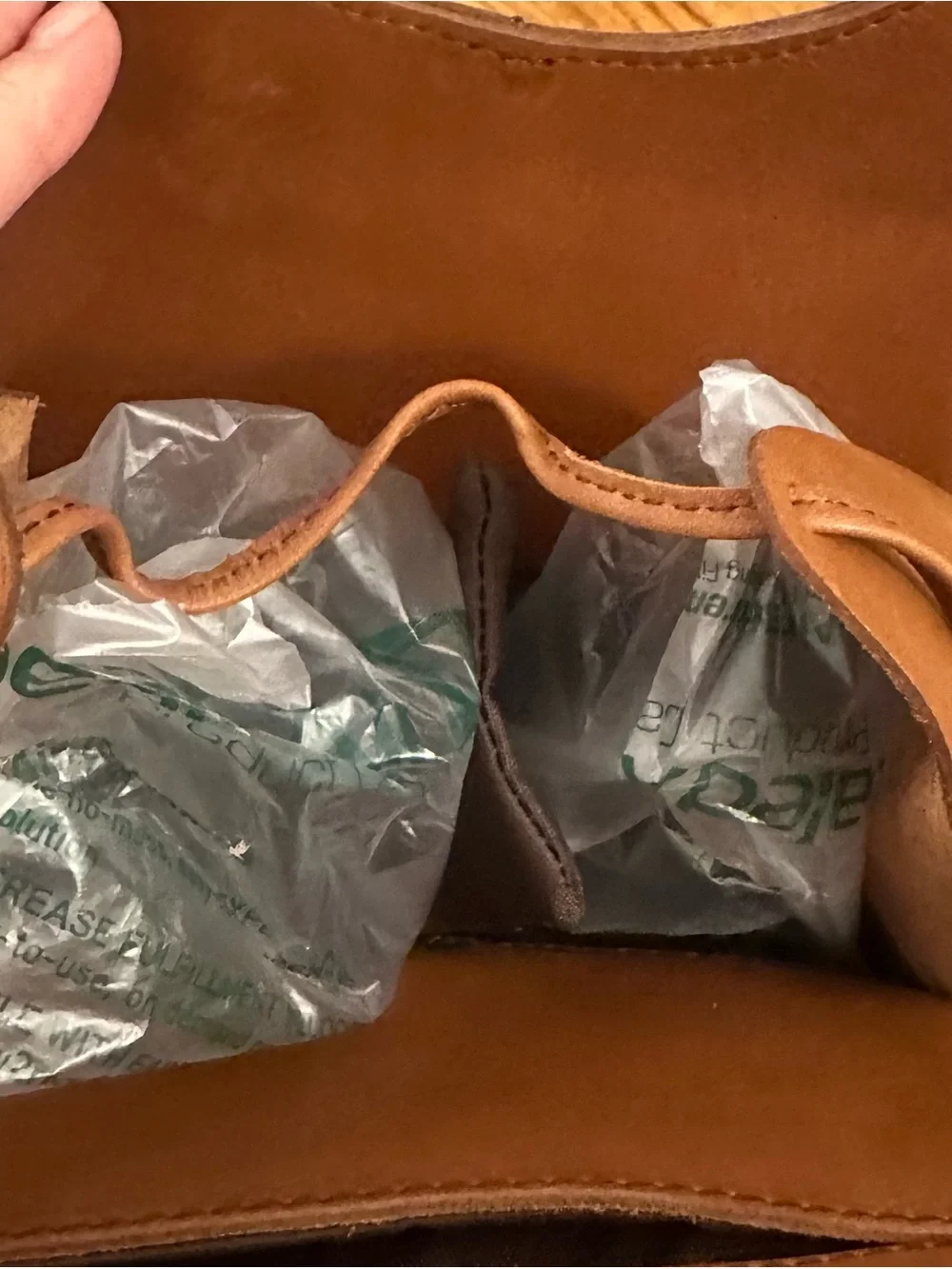 NWT! BUFFALO JACKSON Denver Leather Wine Tote DOUBLE 2-Bottle Carrier $89 OBO